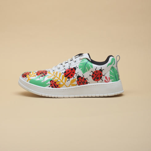 Hand-Painted Sneakers - Ladybird