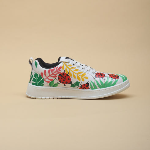 Hand-Painted Sneakers - Ladybird