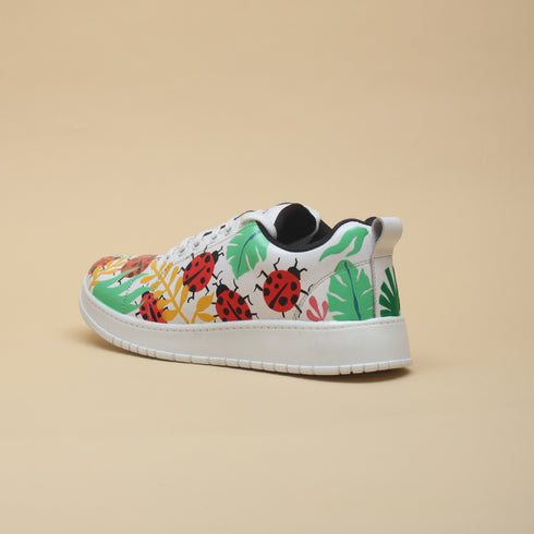 Hand-Painted Sneakers - Ladybird