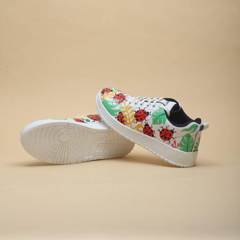 Hand-Painted Sneakers - Ladybird
