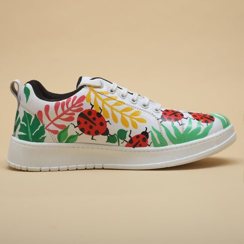 Hand-Painted Sneakers - Ladybird