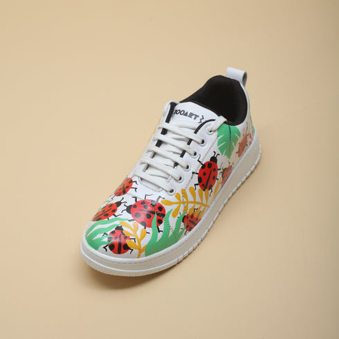 Hand-Painted Sneakers - Ladybird