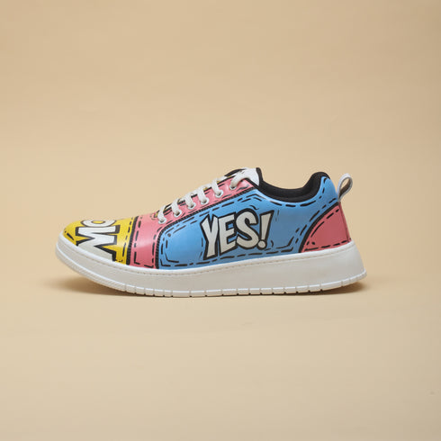 Hand-Painted Sneakers - Comic Pop