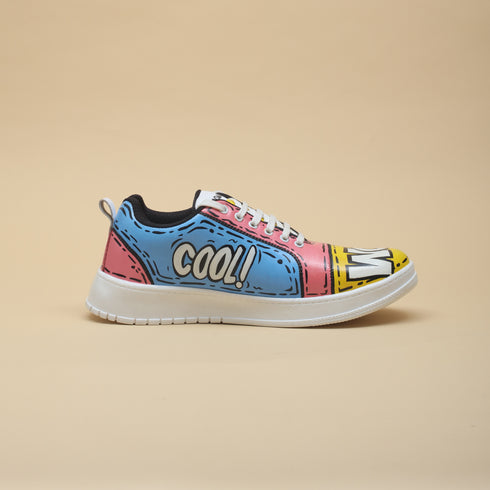 Hand-Painted Sneakers - Comic Pop
