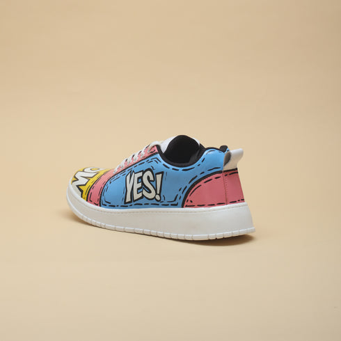 Hand-Painted Sneakers - Comic Pop