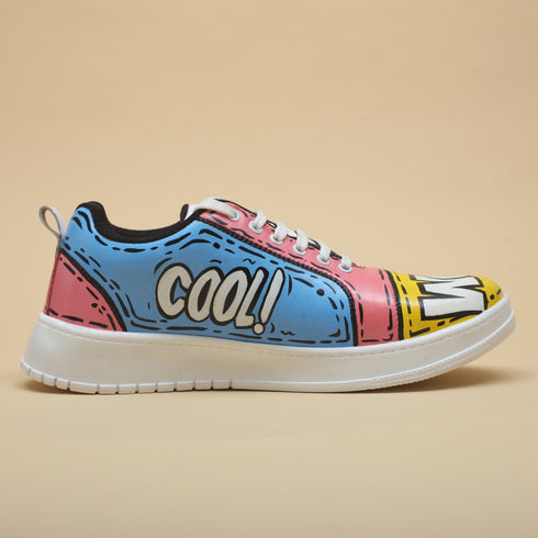Hand-Painted Sneakers - Comic Pop