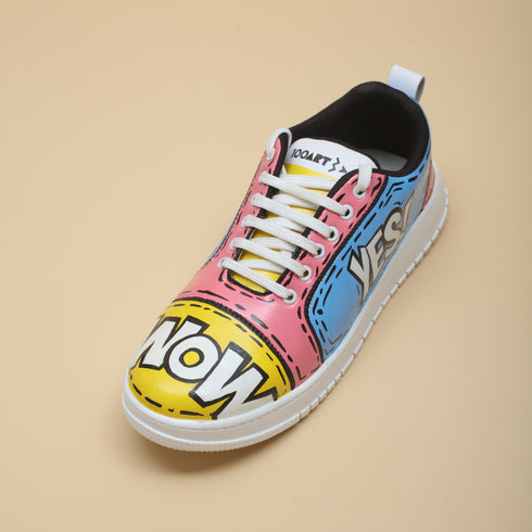 Hand-Painted Sneakers - Comic Pop