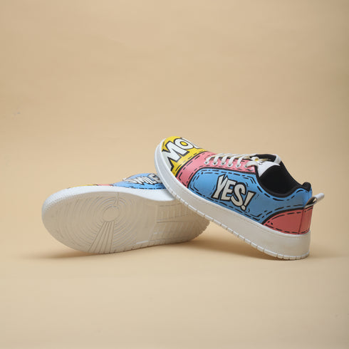 Hand-Painted Sneakers - Comic Pop