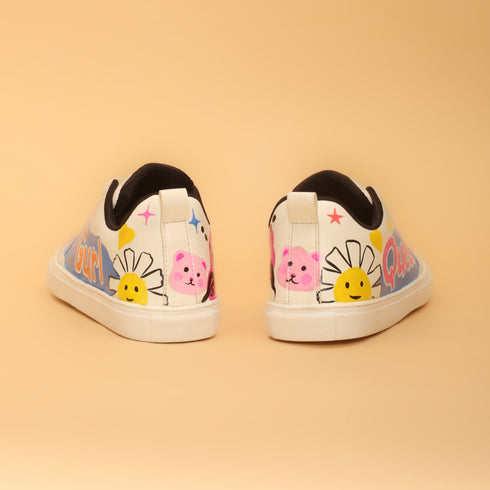 Hand-Painted Sneakers - Gurl Power