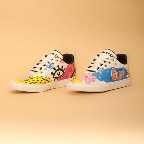 Hand-Painted Sneakers - Gurl Power