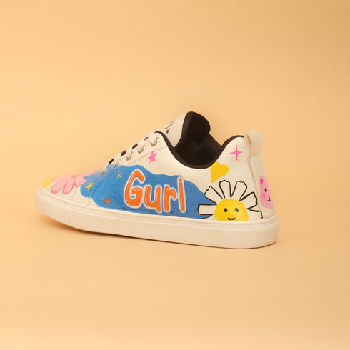 Hand-Painted Sneakers - Gurl Power