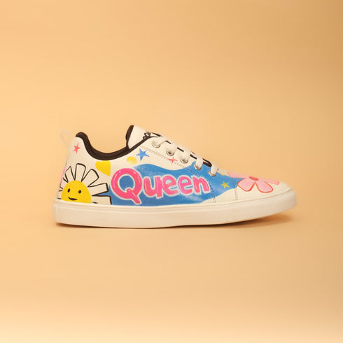 Hand-Painted Sneakers - Gurl Power