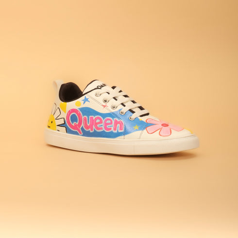 Hand-Painted Sneakers - Gurl Power