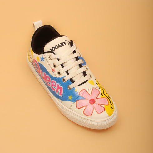 Hand-Painted Sneakers - Gurl Power