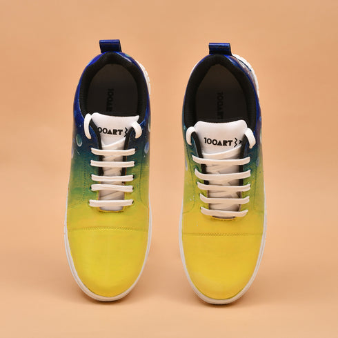 Hand-Painted Sneakers - Cosmos
