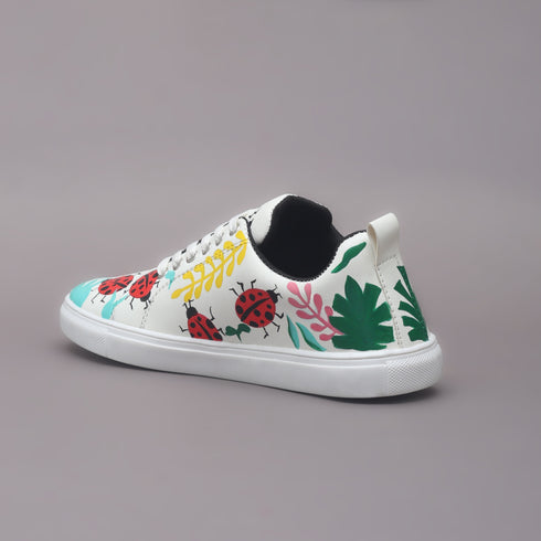 Hand-Painted Sneakers - Ladybird
