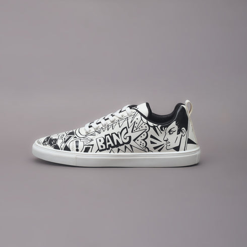 Hand-Painted Sneakers - Comics