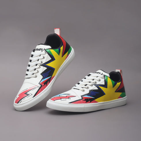 Hand-Painted Sneakers - Flash