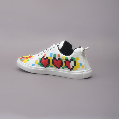 Hand-Painted Sneakers - Pixel