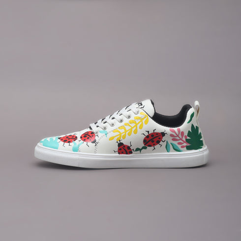 Hand-Painted Sneakers - Ladybird