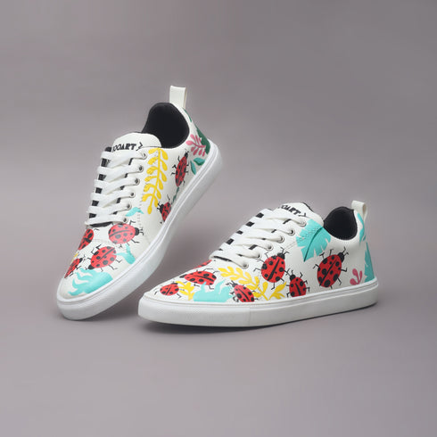 Hand-Painted Sneakers - Ladybird