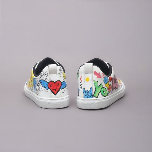 Hand-Painted Sneakers - Rebel