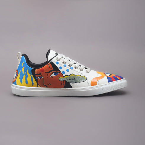 Hand-Painted Sneakers - Pop-Art