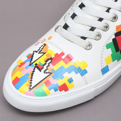 Hand-Painted Sneakers - Pixel