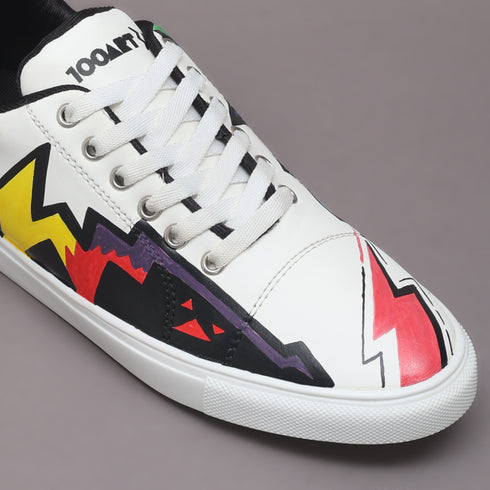 Hand-Painted Sneakers - Flash
