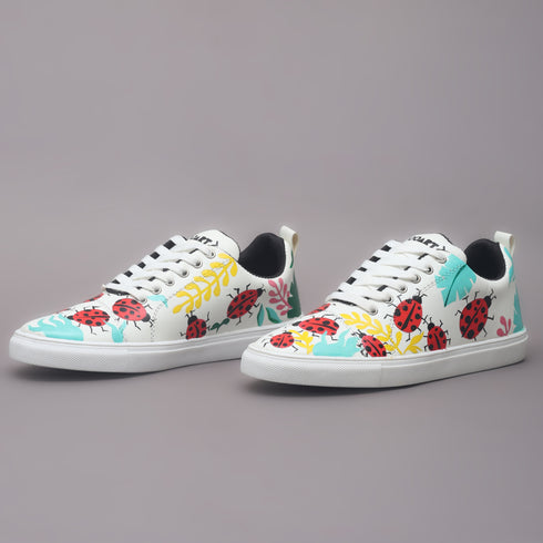 Hand-Painted Sneakers - Ladybird