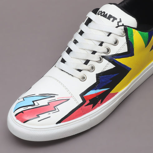 Hand-Painted Sneakers - Flash
