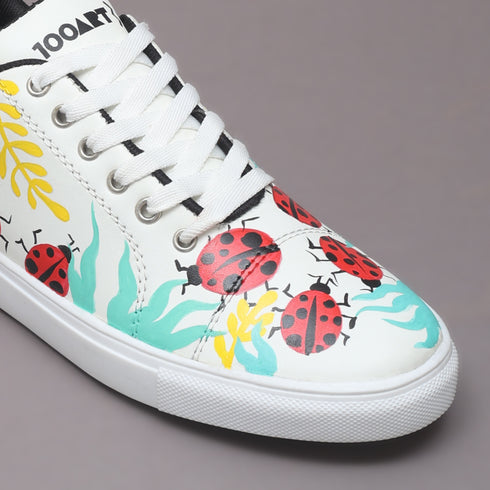 Hand-Painted Sneakers - Ladybird