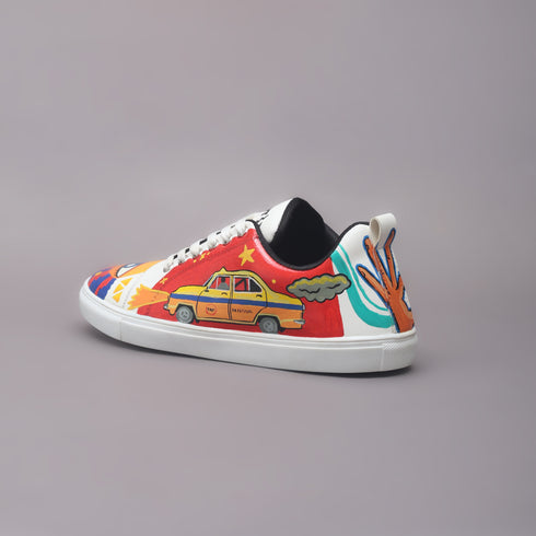 Hand-Painted Sneakers - Pop-Art