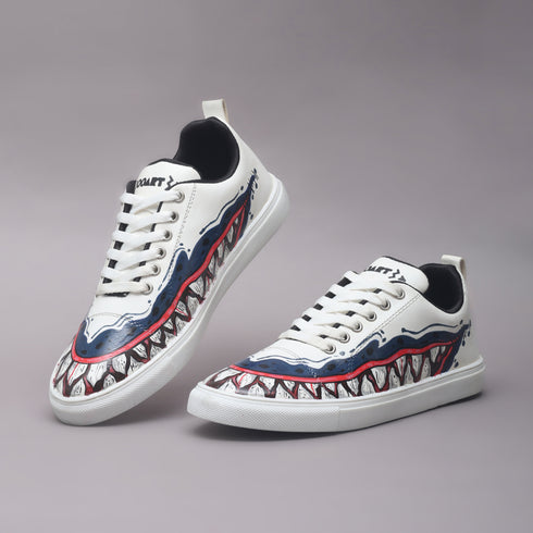 Hand-Painted Sneakers - Grin