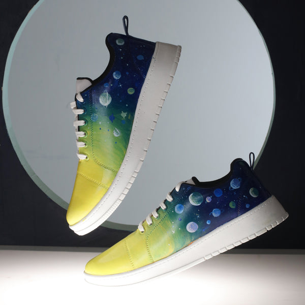 Hand-Painted Sneakers - Cosmos