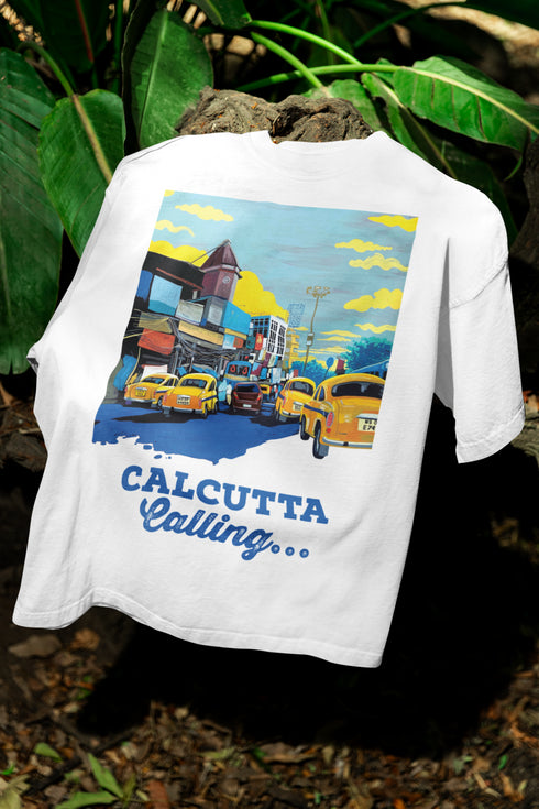 Calcutta Calling Printed T-Shirt - White