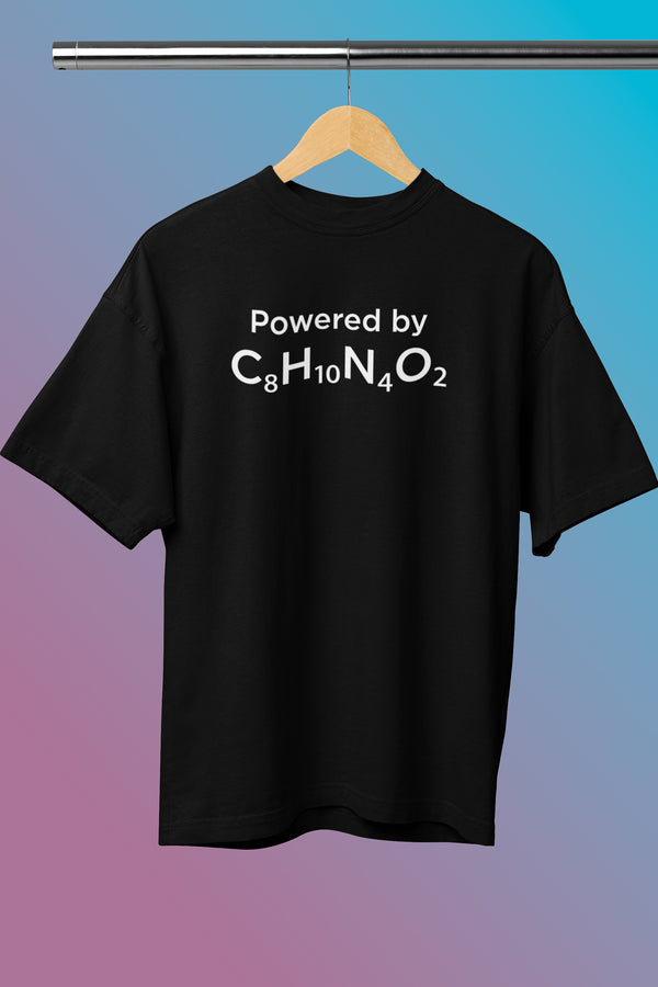 Caffeinated Printed T-Shirt - Black