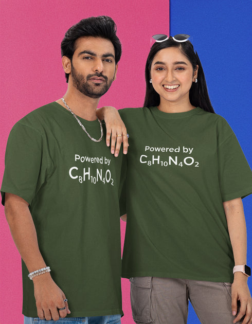 Caffeinated Printed T-Shirt - Green