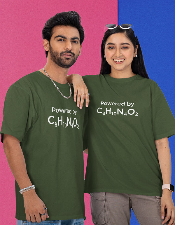 Caffeinated Printed T-Shirt - Green