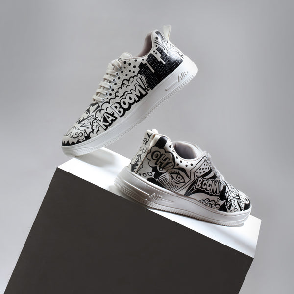 Hand-Painted Sneakers - Comics