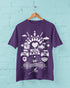 Fatafati Kolkata Printed T-Shirt - Purple