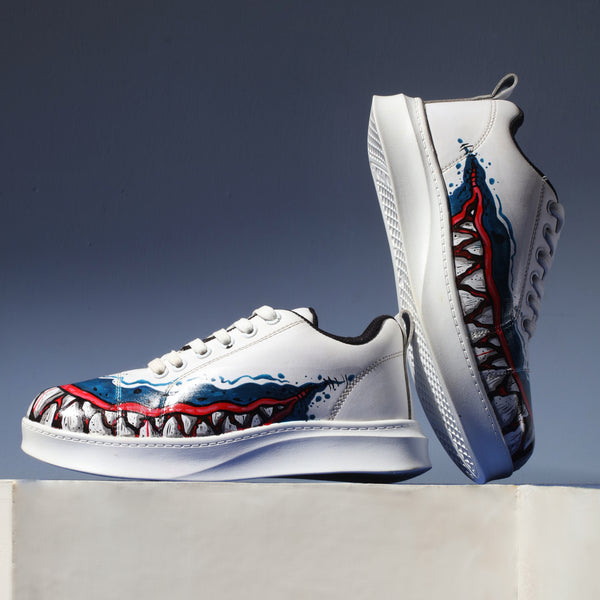 Hand-Painted Sneakers - Grin