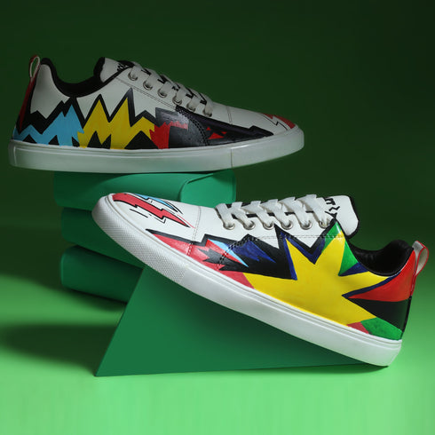 Hand-Painted Sneakers - Flash