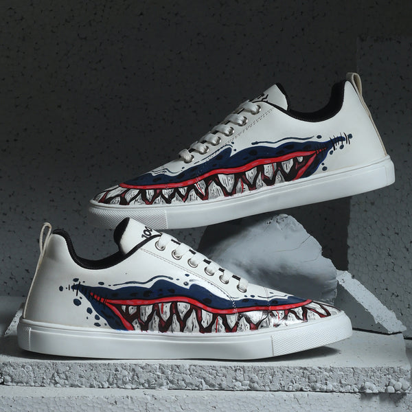 Hand-Painted Sneakers - Grin