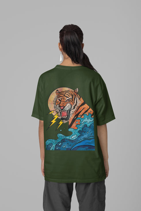 Beast Printed T-Shirt - Green