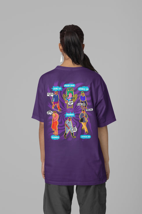 People Of Kolkata Printed T-Shirt - Purple