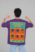 Buri Nazar Waale Printed T-Shirt - Purple