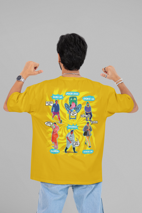 People Of Kolkata Printed T-Shirt - Yellow