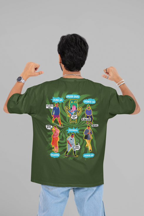 People Of Kolkata Printed T-Shirt - Green