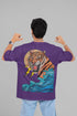 Beast Printed T-Shirt - Purple